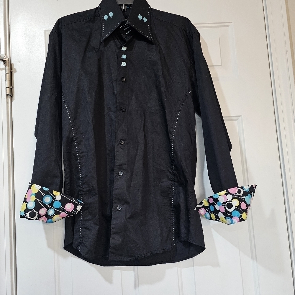 BERTIGO men Shirt size 3 Artsy Festival